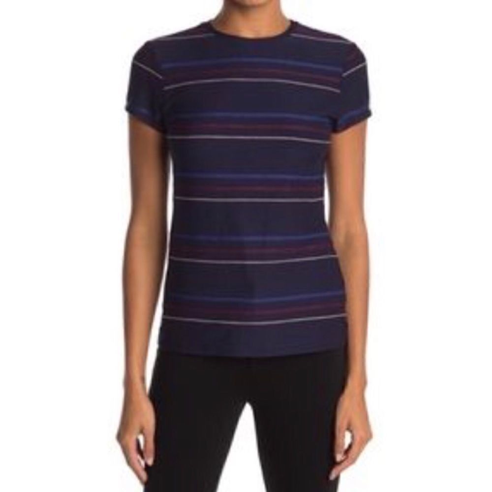 TED BAKER LONDON Stepf Striped Jersey T-Shirt Navy NEW